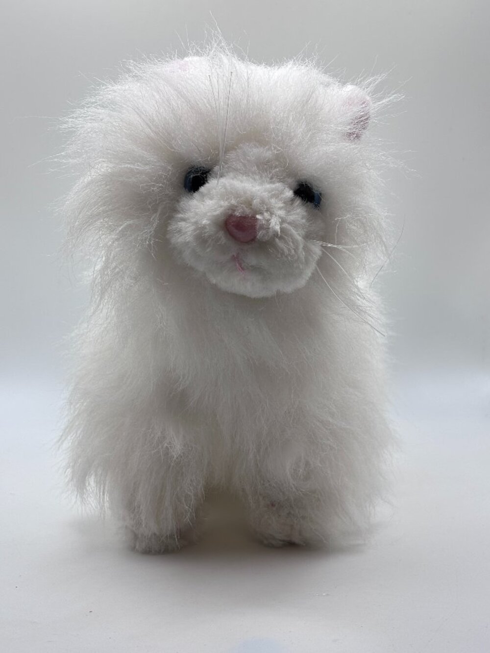 Ganz Webkinz White PERSIAN CAT Plush Kitty Cat Stuffed Animal 10" NO CODE
